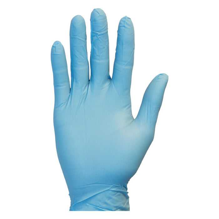 The Safety Zone Standard Blue Powder Free Nitrile Gloves - Box of 100, Large